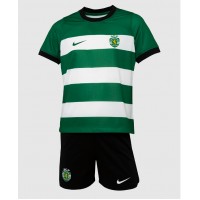 Koszulka piłkarska Sporting CP Strój Domowy dla dzieci 2023-24 tanio Krótki Rękaw (+ Krótkie spodenki)
